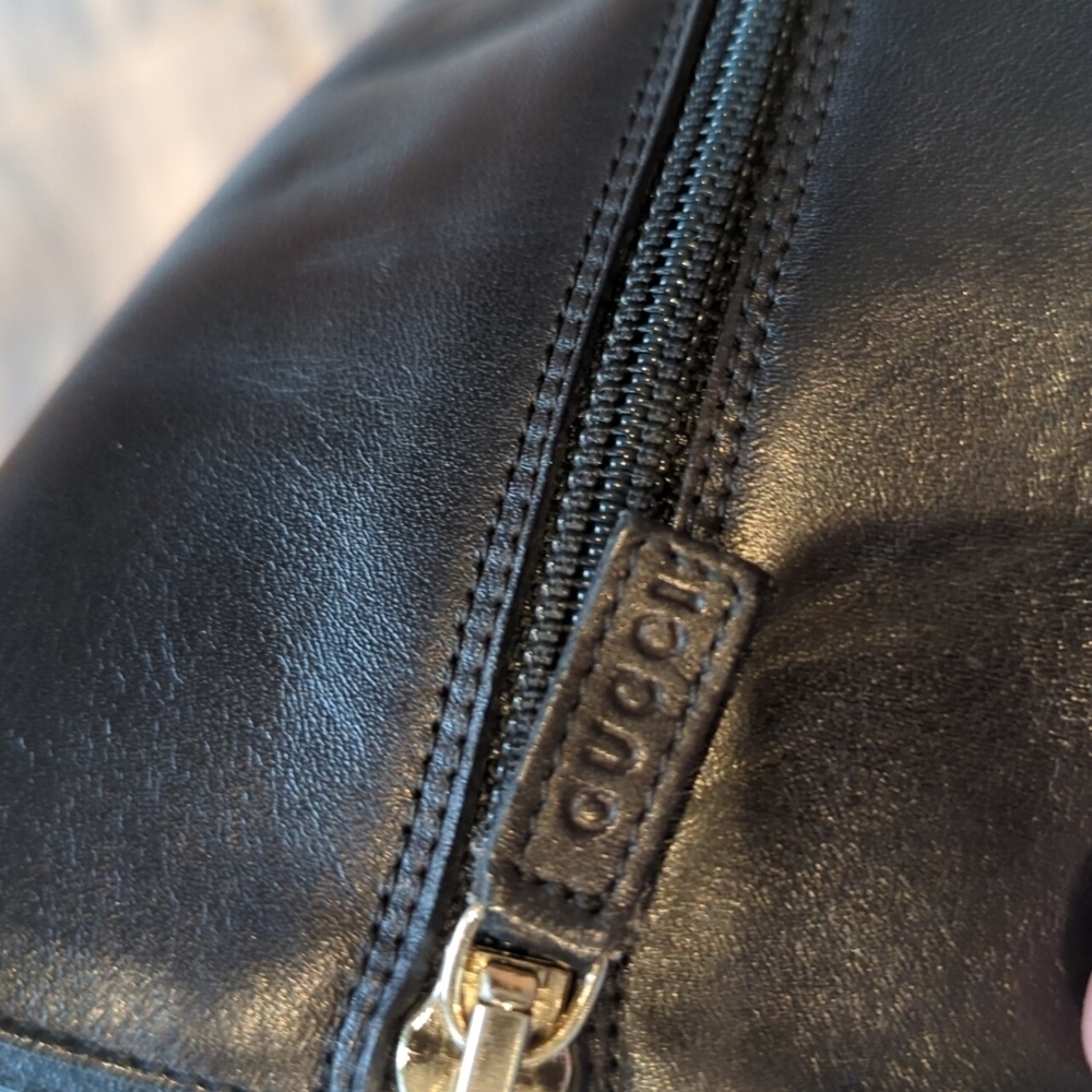 GUCCI Authentic Leather Boots. Women's black leather boots. Size 34.5. SZ 4 - Picture 4 of 13